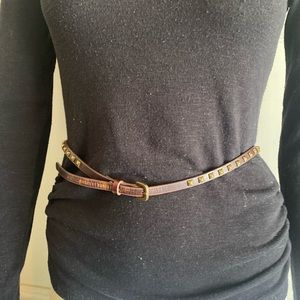 Michael Starts skinny studded belt